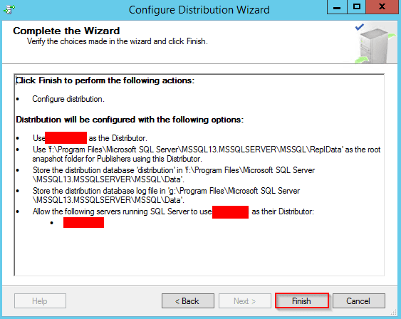 SQL Server Replication: Configuring the Wizard